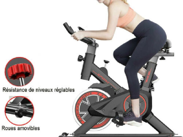 Vélo d'appartement biking spinning cardio entraînement fitness sport intérieur