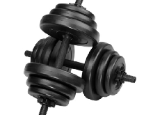 2x Set d'Haltère Acier Court Poids Barre Musculation 20 kgs Sport Santé Biceps